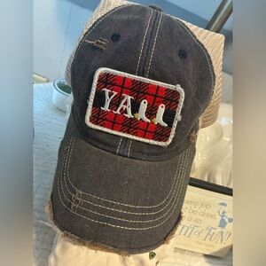 Judith March “Y’all” Distressed Trucker Hat
